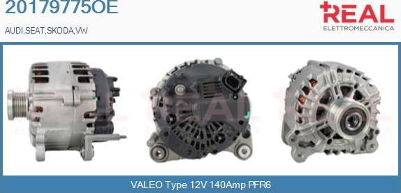 REAL 20179775OE - Alternator www.autospares.lv