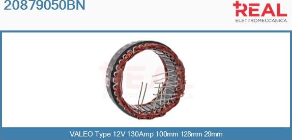 REAL 20879050BN - Stator, alternator www.autospares.lv