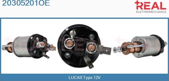 REAL 20305201OE - Solenoid Switch, starter www.autospares.lv