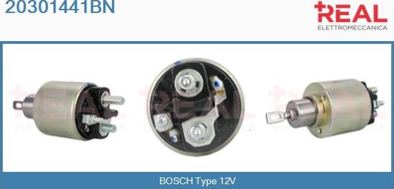 REAL 20301441BN - Solenoid Switch, starter www.autospares.lv