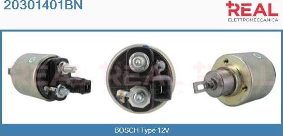 REAL 20301401BN - Solenoid Switch, starter www.autospares.lv