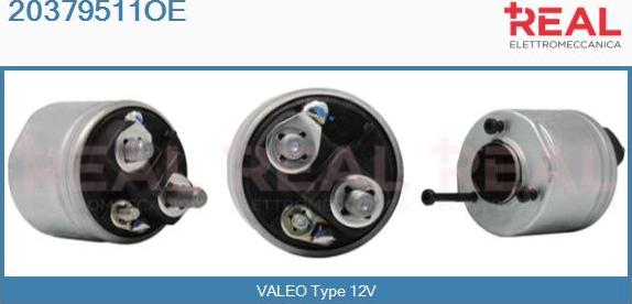 REAL 20379511OE - Тяговое реле, соленоид, стартер www.autospares.lv