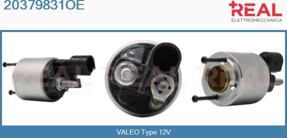 REAL 20379831OE - Тяговое реле, соленоид, стартер www.autospares.lv