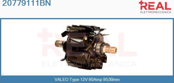 REAL 20779111BN - Rotor, alternator www.autospares.lv