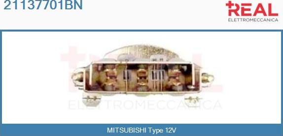 REAL 21137701BN - Выпрямитель, диодный мост, генератор www.autospares.lv