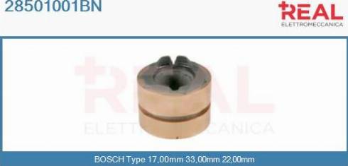 REAL 28501001BN - Slip Ring, alternator www.autospares.lv