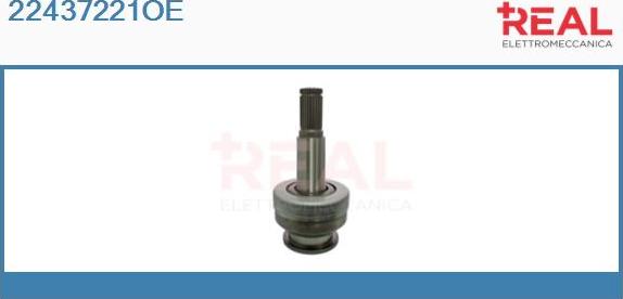 REAL 22437221OE - Ведущая шестерня, бендикс, стартер www.autospares.lv