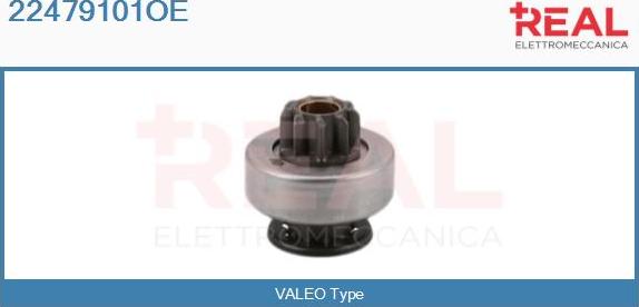 REAL 22479101OE - Pinion, bendix, starter www.autospares.lv