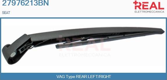 REAL 27976213BN - Wiper Arm, window cleaning www.autospares.lv