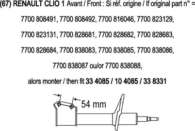 Record France 334085 - Amortizators autospares.lv