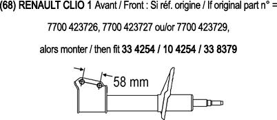 Record France 104254 - Shock Absorber www.autospares.lv