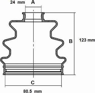 Red Line 59CH001 - Bellow, drive shaft www.autospares.lv