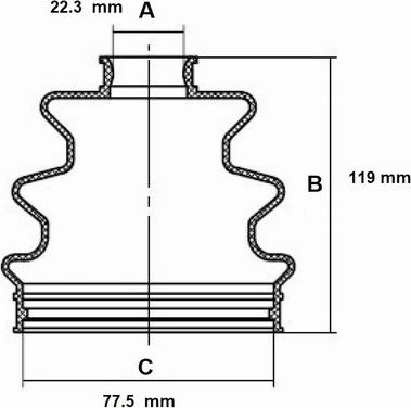 Red Line 59CV007 - Пыльник, приводной вал www.autospares.lv