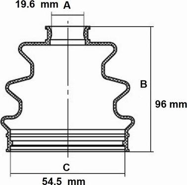 Red Line 59CV011 - Bellow, drive shaft www.autospares.lv