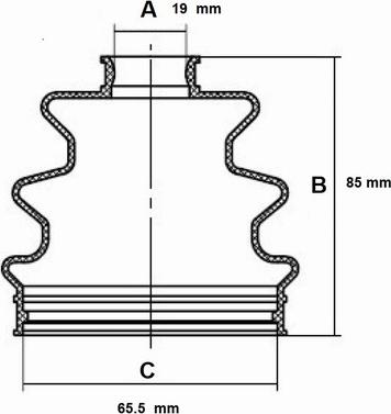 Red Line 59DA003 - Putekļusargs, Piedziņas vārpsta www.autospares.lv