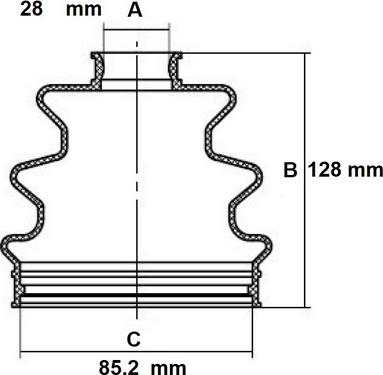 Red Line 59DG000 - Пыльник, приводной вал www.autospares.lv