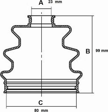 Red Line 59HO004 - Bellow, drive shaft www.autospares.lv