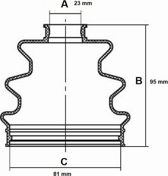 Red Line 59HO006 - Bellow, drive shaft www.autospares.lv