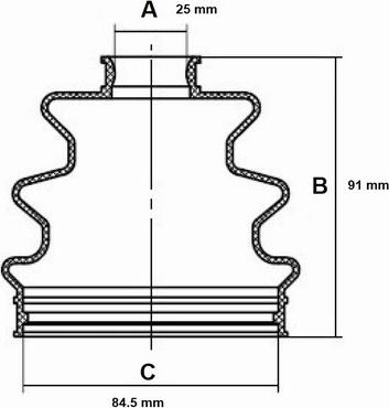 Red Line 59HY000 - Bellow, drive shaft www.autospares.lv