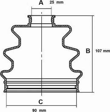 Red Line 59KI001 - Putekļusargs, Piedziņas vārpsta www.autospares.lv