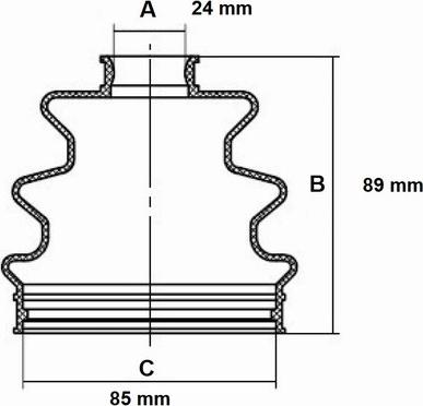 Red Line 59MI001 - Пыльник, приводной вал www.autospares.lv