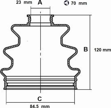 Red Line 59RV001 - Putekļusargs, Piedziņas vārpsta www.autospares.lv