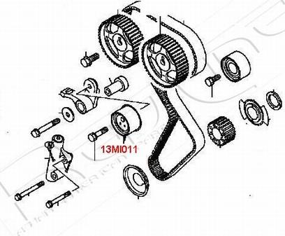 Red Line 13MI011 - Siksnas spriegotājs, Zobsiksna www.autospares.lv