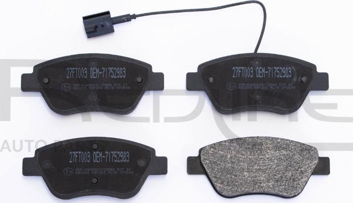 Red Line 27FT003 - Brake Pad Set, disc brake www.autospares.lv