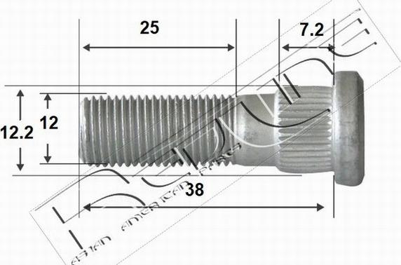 Red Line 73HO000 - Skrūve, Vārpstas statne www.autospares.lv