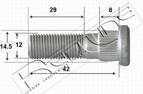 Red Line 73MI004 - Skrūve, Vārpstas statne www.autospares.lv