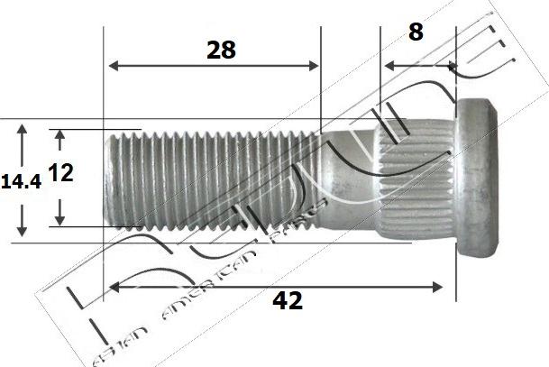 Red Line 73MI001 - Skrūve, Vārpstas statne autospares.lv