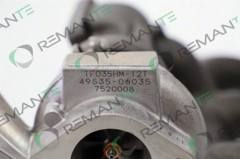 REMANTE 003-001-000016N - Турбина, компрессор www.autospares.lv