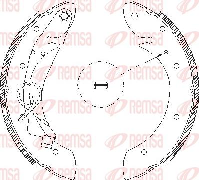 Remsa 4419.00 - Brake Shoe, Drum brakes www.autospares.lv