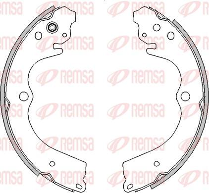 Remsa 4545.00 - Brake Shoe, Drum brakes www.autospares.lv