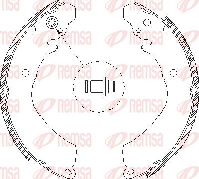 Remsa 4646.01 - Brake Shoe, Drum brakes www.autospares.lv