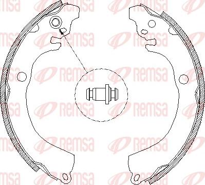 Remsa 4664.00 - Тормозные башмаки, барабанные www.autospares.lv