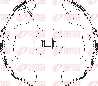 Remsa 4662.00 - Тормозные башмаки, барабанные www.autospares.lv