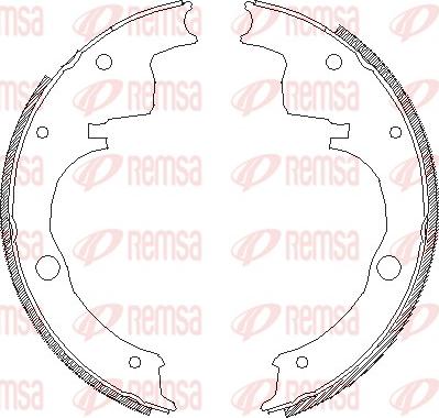 Remsa 4624.00 - Bremžu loki www.autospares.lv