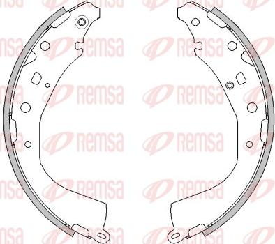 Remsa 4623.00 - Brake Shoe, Drum brakes www.autospares.lv