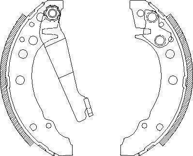 BOSCH 986487002 - Bremžu loku komplekts www.autospares.lv