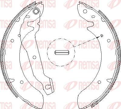 Remsa 4054.00 - Brake Shoe, Drum brakes www.autospares.lv