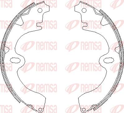 Remsa 4008.00 - Brake Shoe, Drum brakes www.autospares.lv