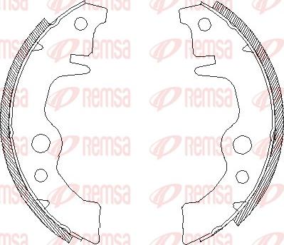 Remsa 4011.00 - Brake Shoe, Drum brakes www.autospares.lv