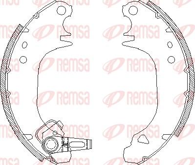 Remsa 4075.00 - Brake Shoe, Drum brakes www.autospares.lv