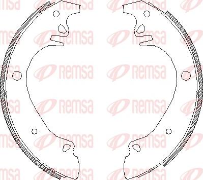 Remsa 4070.00 - Brake Shoe, Drum brakes www.autospares.lv