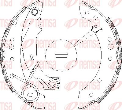 Remsa 4149.00 - Brake Shoe, Drum brakes www.autospares.lv