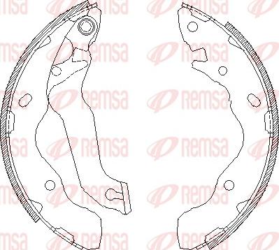 Remsa 4141.00 - Brake Shoe, Drum brakes www.autospares.lv