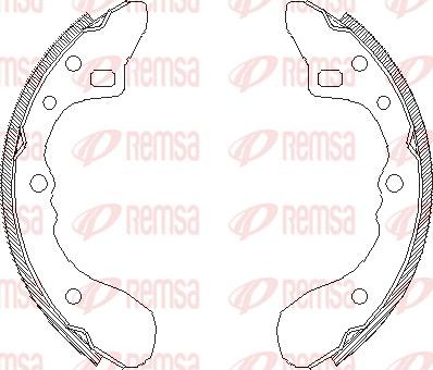 Remsa 4154.00 - Bremžu loki www.autospares.lv