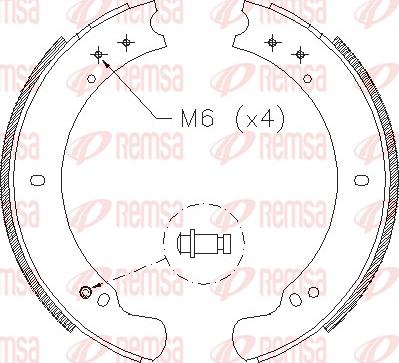 Remsa 4162.00 - Bremžu loki www.autospares.lv