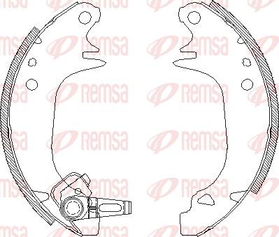 Remsa 4130.00 - Brake Shoe, Drum brakes www.autospares.lv